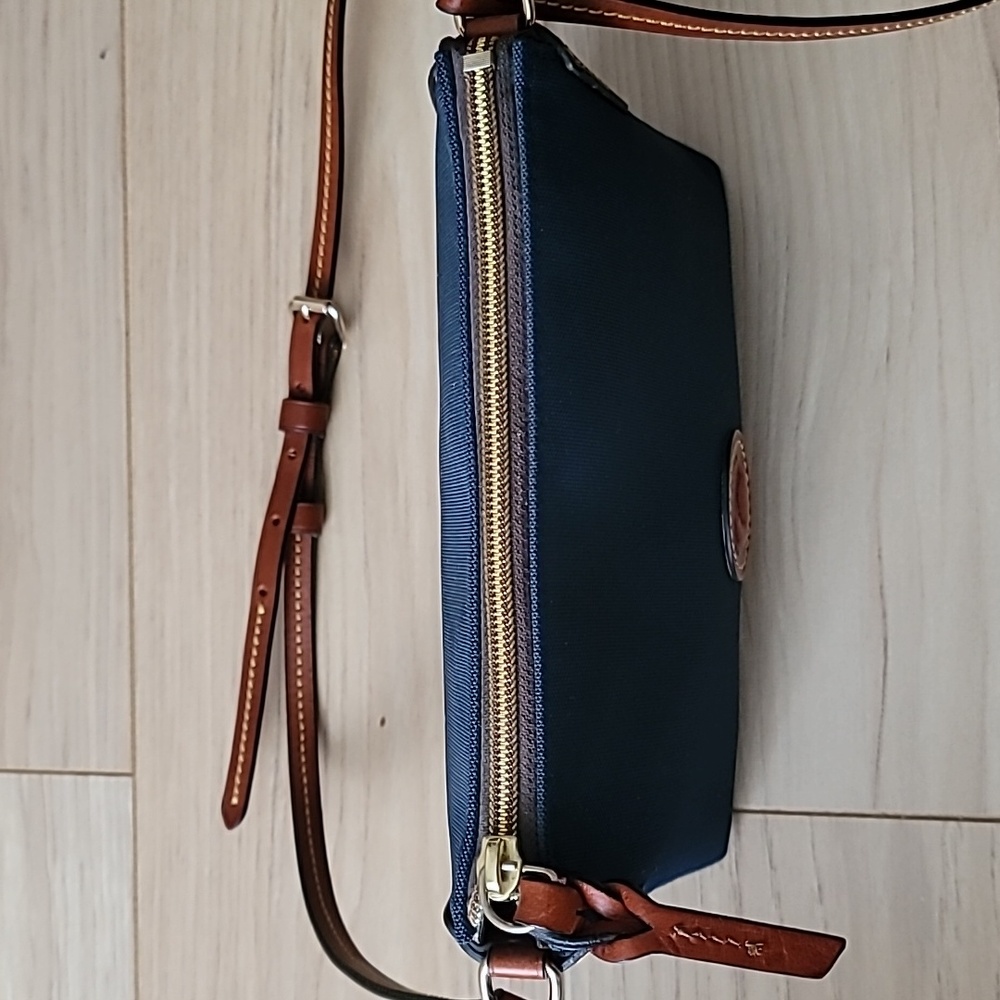 Dooney & Bourke Navy Nylon pouchette crossbody bag - Picture 10 of 16